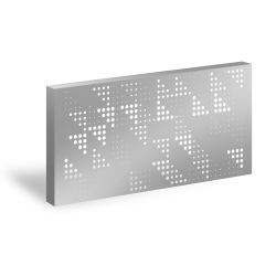 3D_Designový plotový panel Hliník s perforací GRAF 009 Bubliny – 1900×900_mm